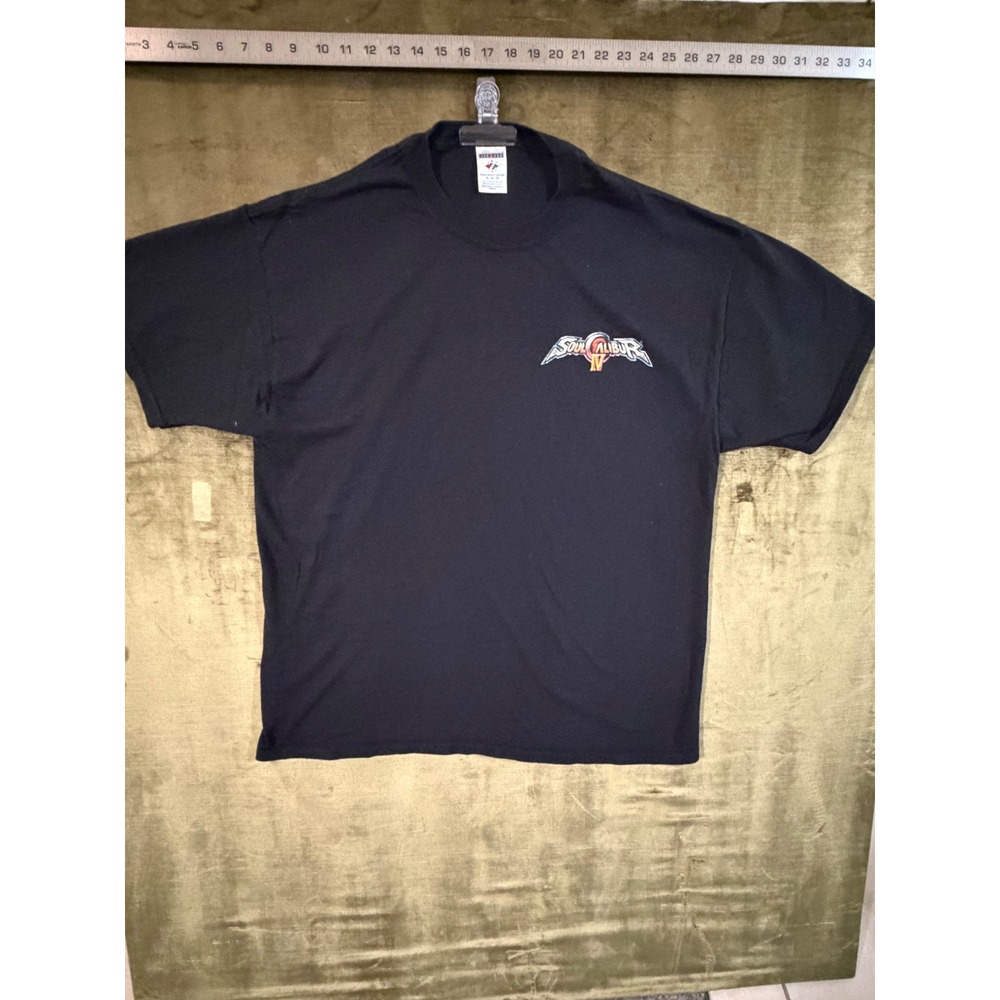 Jerzees SoulCalibur IV Promo T-Shirt XL Black Star Wars Yoda Darth Vader Graphic